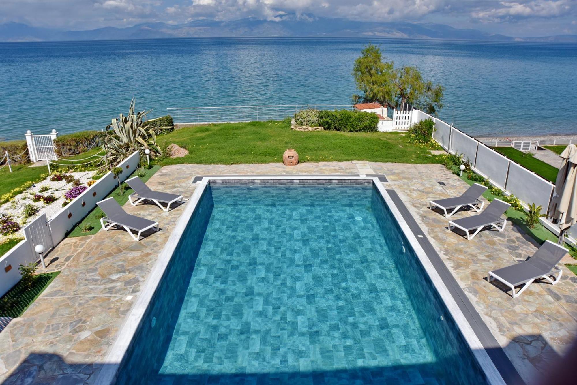 Antorina Beachfront Villas With Private Pools Kamari  Luaran gambar