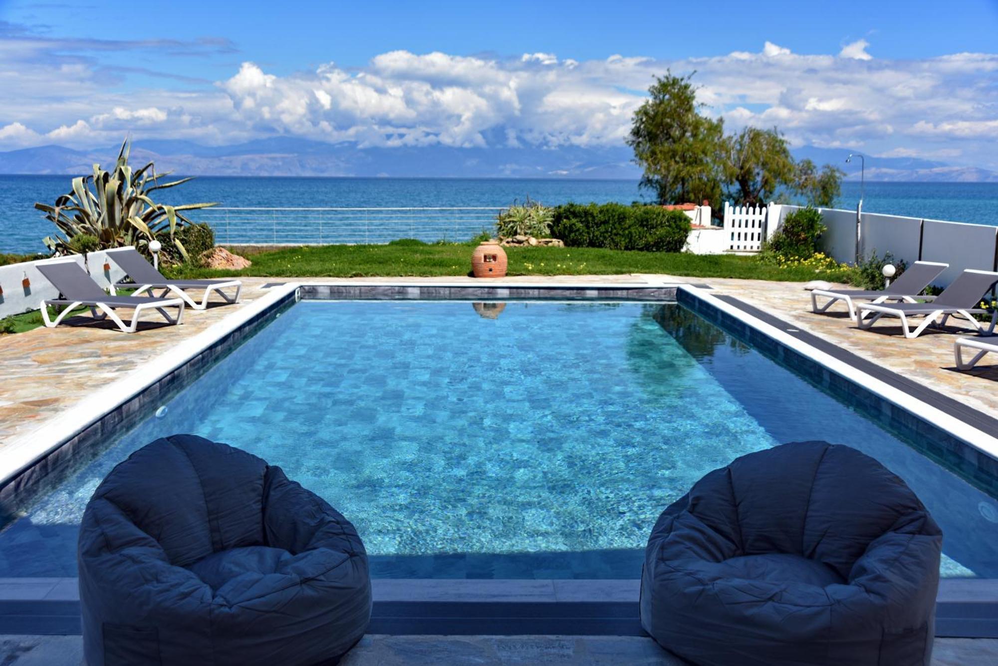 Antorina Beachfront Villas With Private Pools Kamari  Luaran gambar
