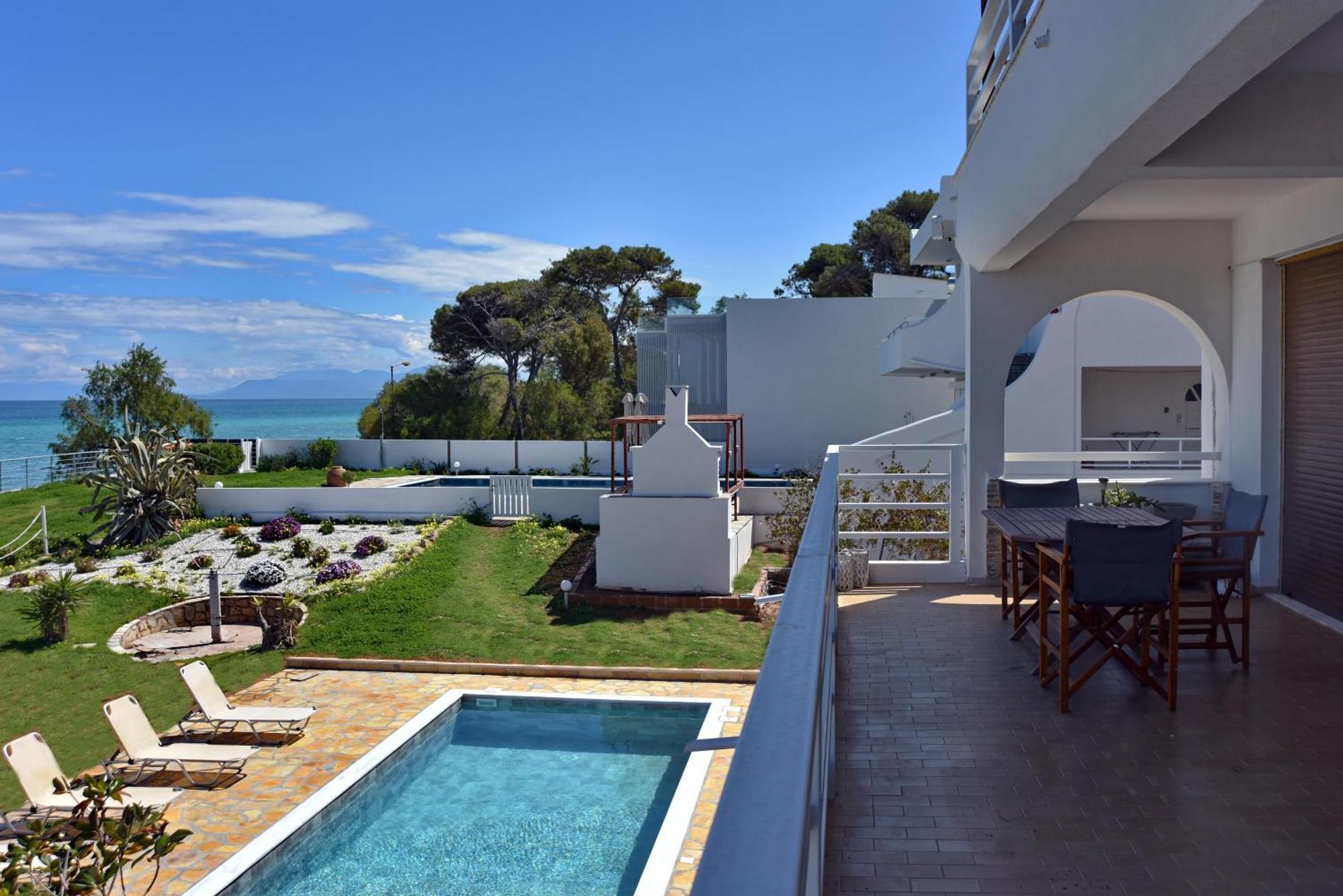 Antorina Beachfront Villas With Private Pools Kamari  Luaran gambar